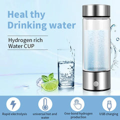 Hydrogen-Rich Alkaline Water Generator Bottle (Portable)