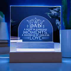 Dad, A Hero of Everyday Moments, A Guardian of Endless Love - Father's Day Plaque