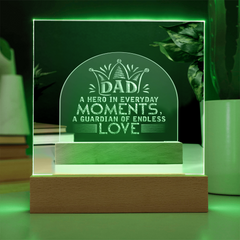 Dad, A Hero of Everyday Moments, A Guardian of Endless Love - Father's Day Plaque