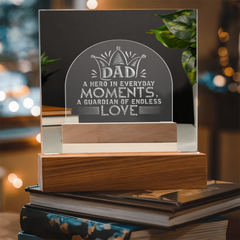 Dad, A Hero of Everyday Moments, A Guardian of Endless Love - Father's Day Plaque