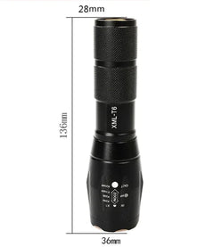 T6/L2 LED Rechargeable Flashlight with Zoom Function
