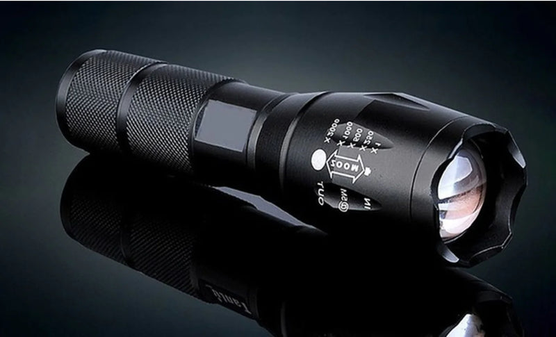 T6/L2 LED Rechargeable Flashlight with Zoom Function