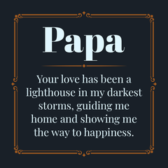 Papa Father's Day Gift - Stainless Steel, 18ct Yellow Gold Finish, Luxury Box - Necklace